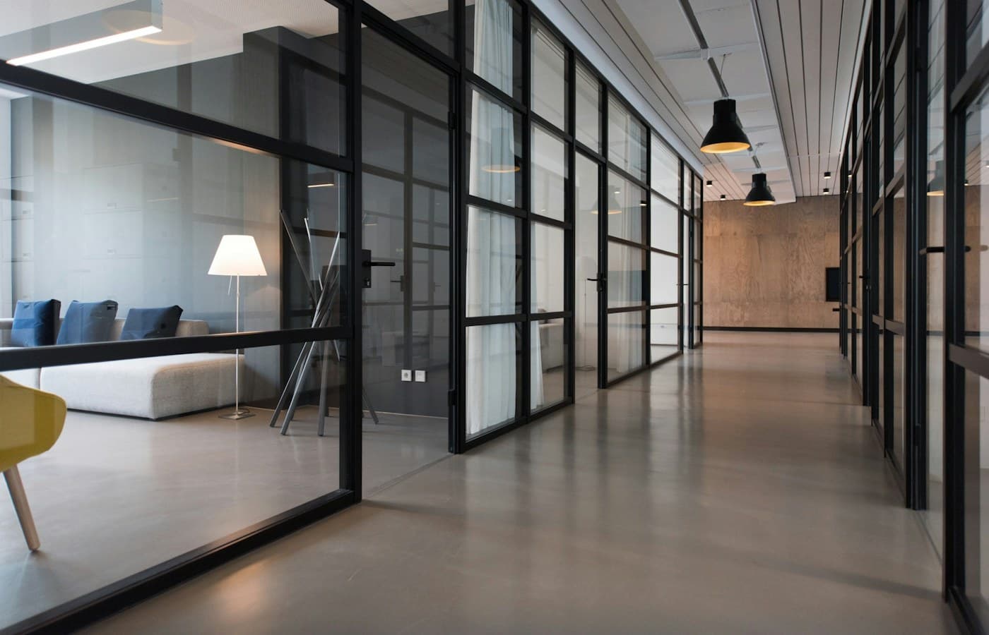 Organised modern office representing shared company knowledge