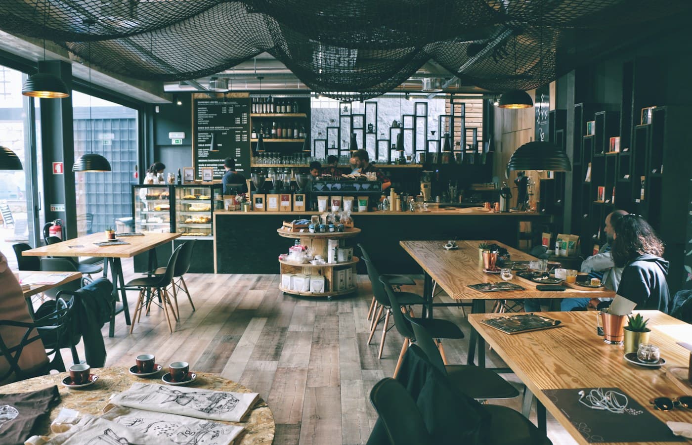 Independent café representing a local service business